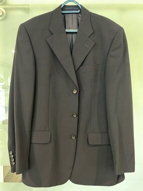 Classic dark blue Men’s Blazer Jacket - Tailored Formal Coat